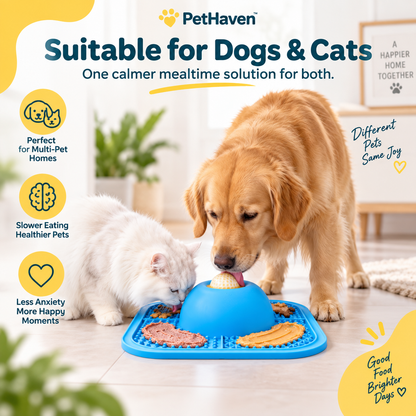 PetHaven PawPace™
2-in-1 Slow Feeder & Lick Mat