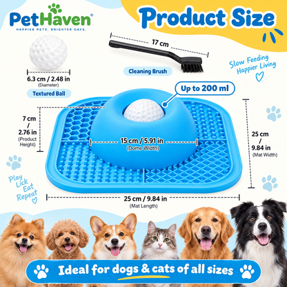 PetHaven PawPace™
2-in-1 Slow Feeder & Lick Mat