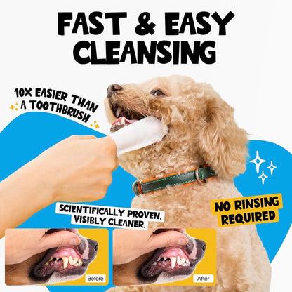 PetHaven FreshSmile™ Dental Finger Wipes