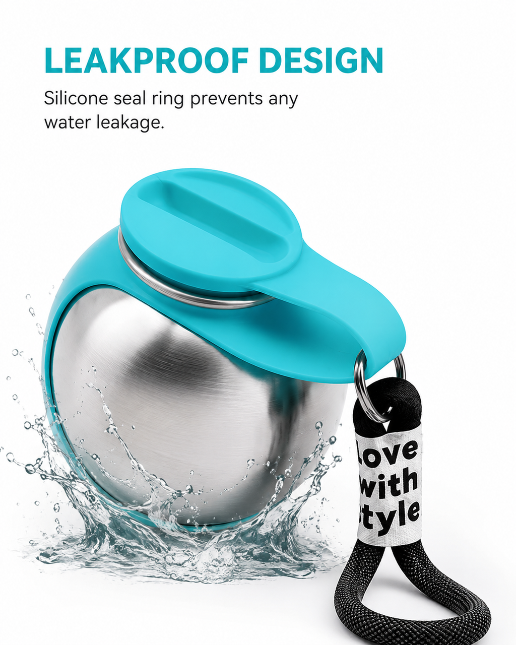 Portable Dog Water Bottle – Leakproof Travel Pet Water Dispenser (285ml)