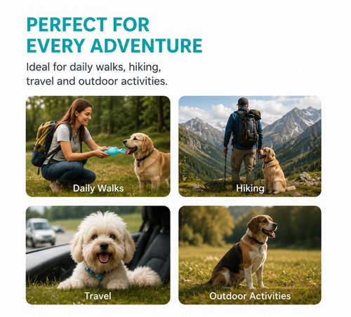 Portable Dog Water Bottle – Leakproof Travel Pet Water Dispenser (285ml)