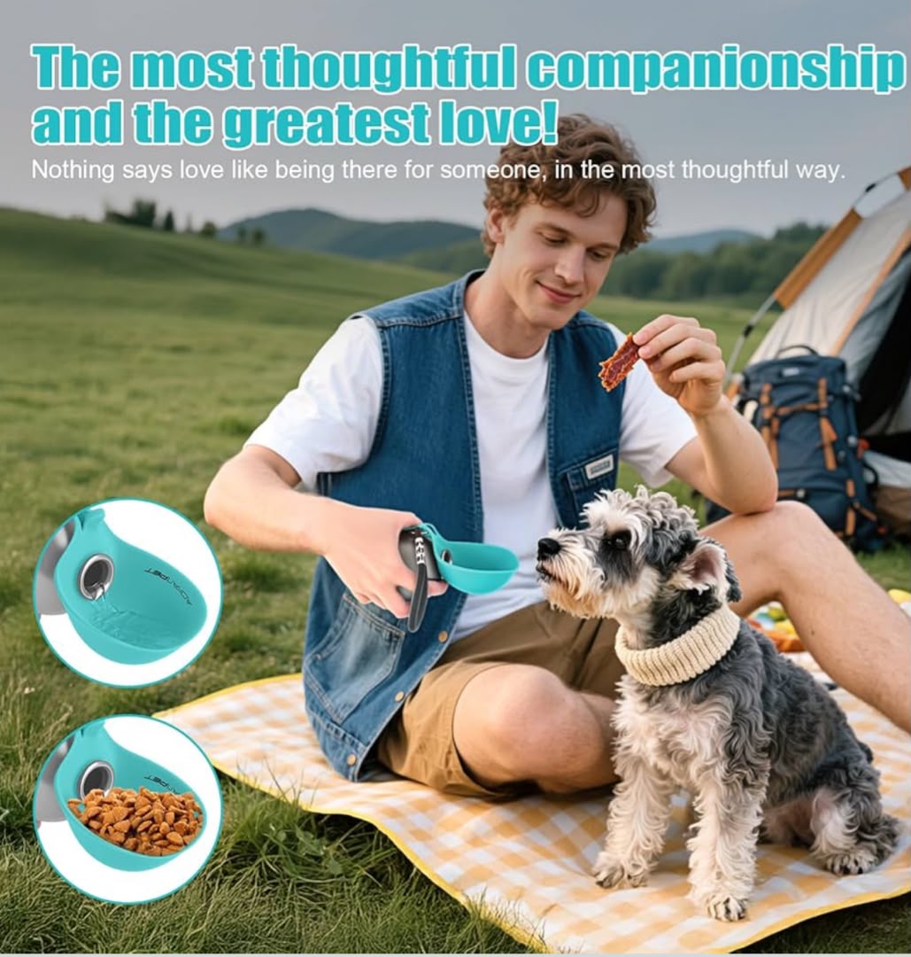 Portable Dog Water Bottle – Leakproof Travel Pet Water Dispenser (285ml)