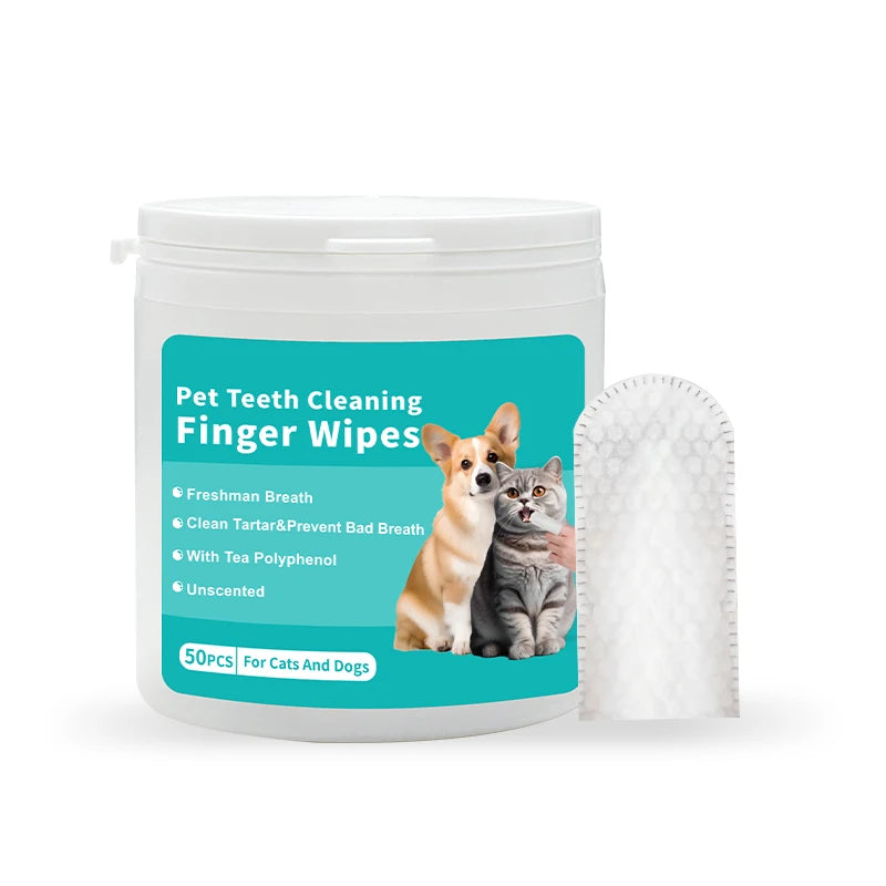 PetHaven FreshSmile™ Dental Finger Wipes